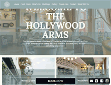 Tablet Screenshot of hollywoodarmschelsea.com